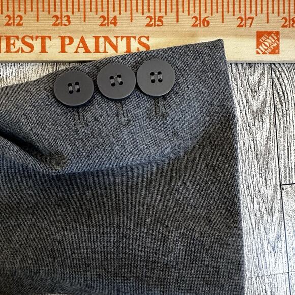 NWT Lane Bryant Blazer 14 Gray Button Long Sleeve Rayon Stretch Career Classic - Picture 8 of 8